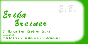 erika breiner business card